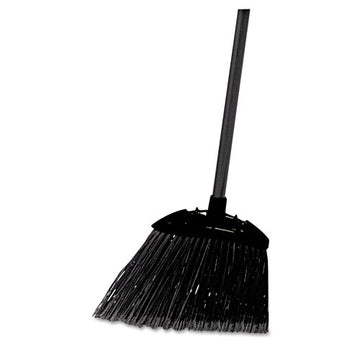 Rubbermaid® Commercial Angled Lobby Broom, Poly Bristles, 35" Handle, Black freeshipping - TVN Wholesale